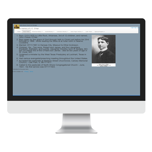 screenshot of jcohair imac